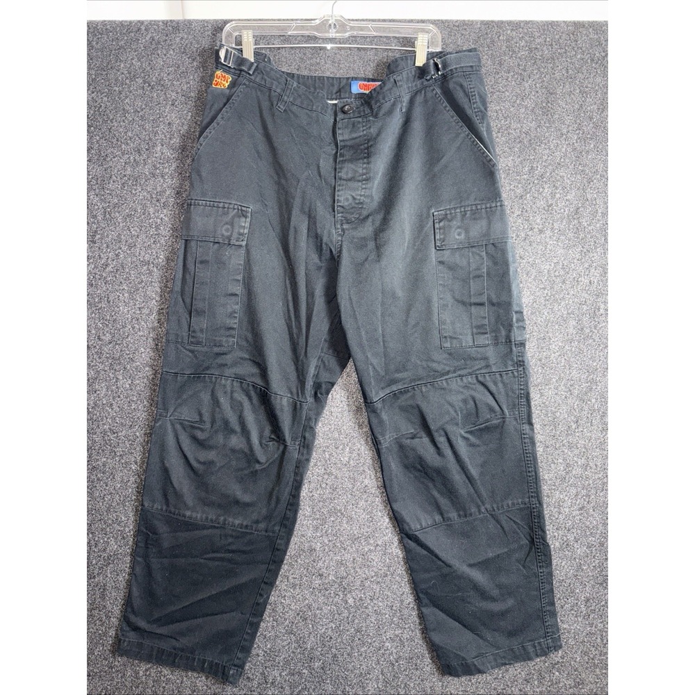 Empyre Cargo Pants Men 36 Black Skater Streetwear Grunge Y2K